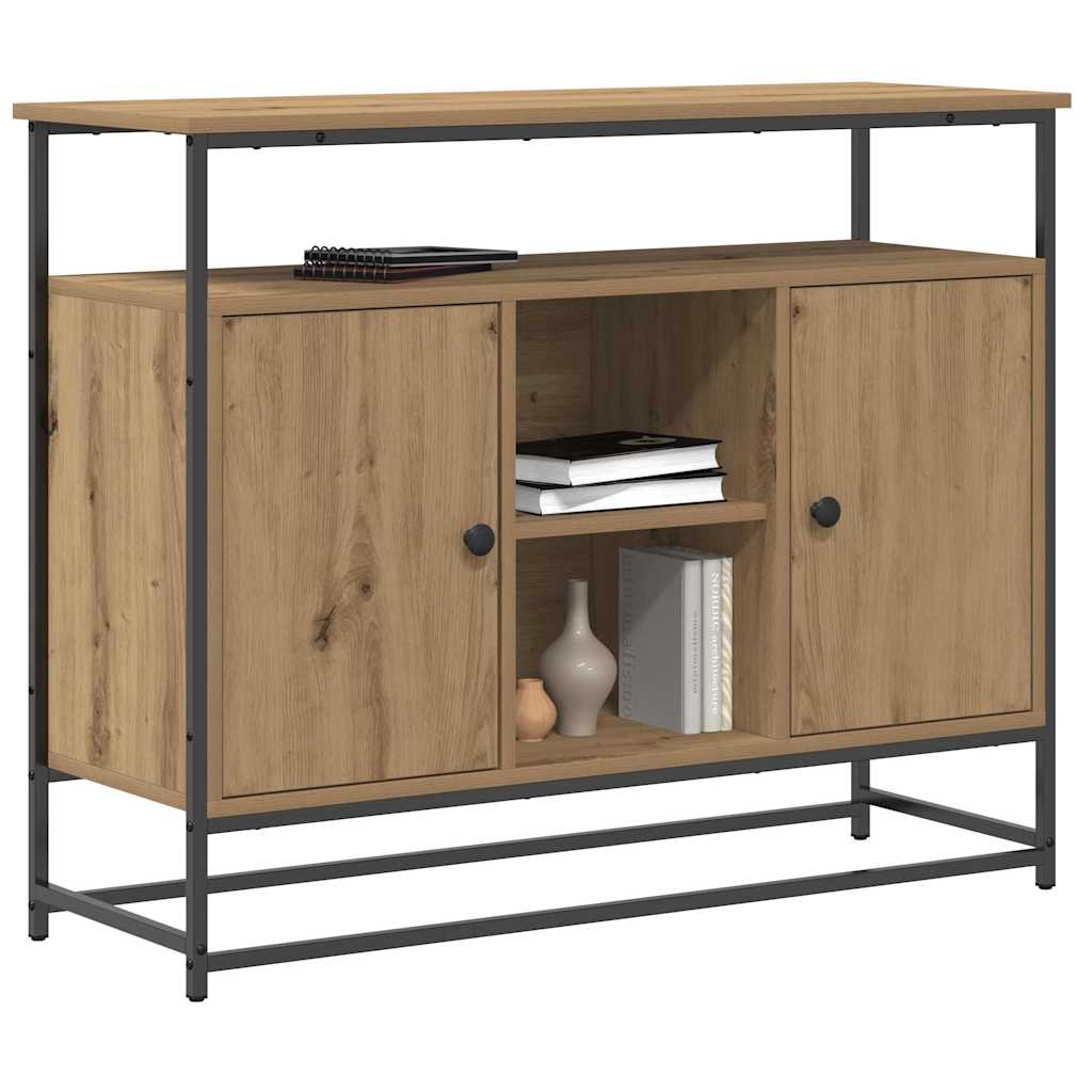 Dressoir Artisan Eiken 100 x 35 x 80 cm Bewerkt hout is nu te koop bij PeponiXL, paradijselijk wonen!