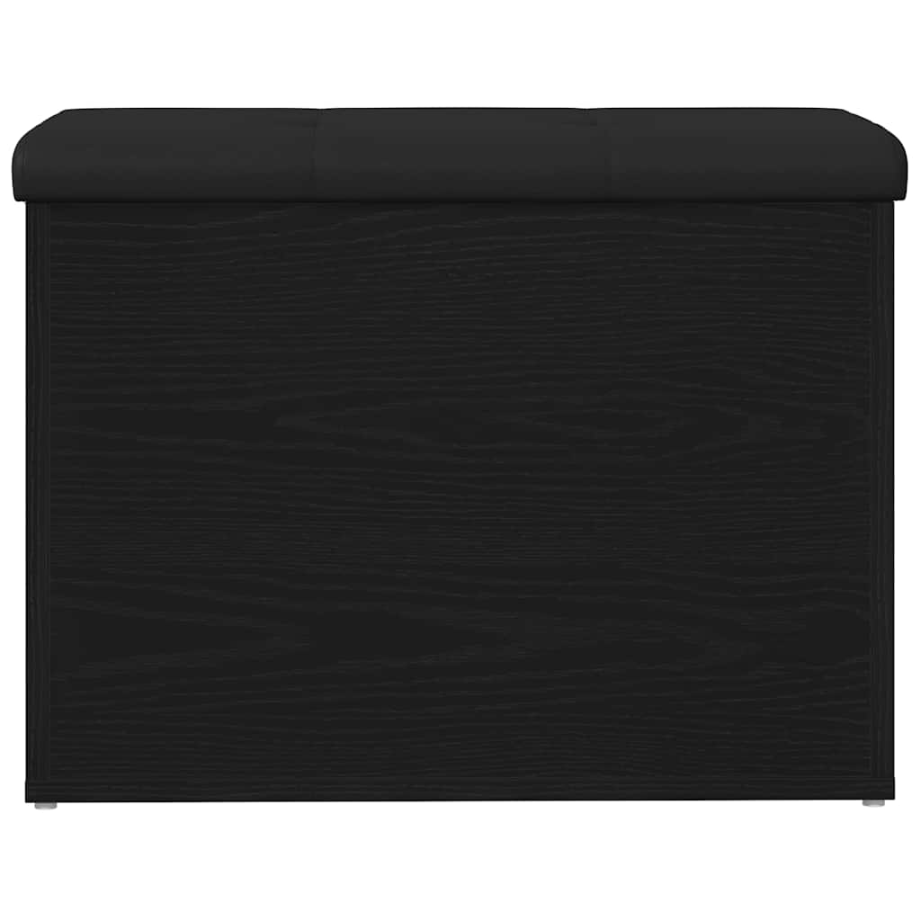 Opslagbank met opslag Zwart eiken 62 x 42 x 45 cm Bewerkt hout is nu te koop bij PeponiXL, paradijselijk wonen!