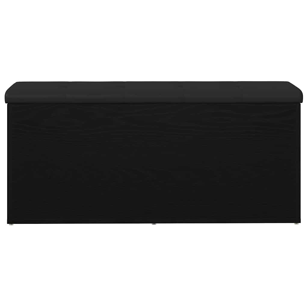Opslagbank met opslag Zwart eiken 102 x 42 x 45 cm Bewerkt hout is nu te koop bij PeponiXL, paradijselijk wonen!