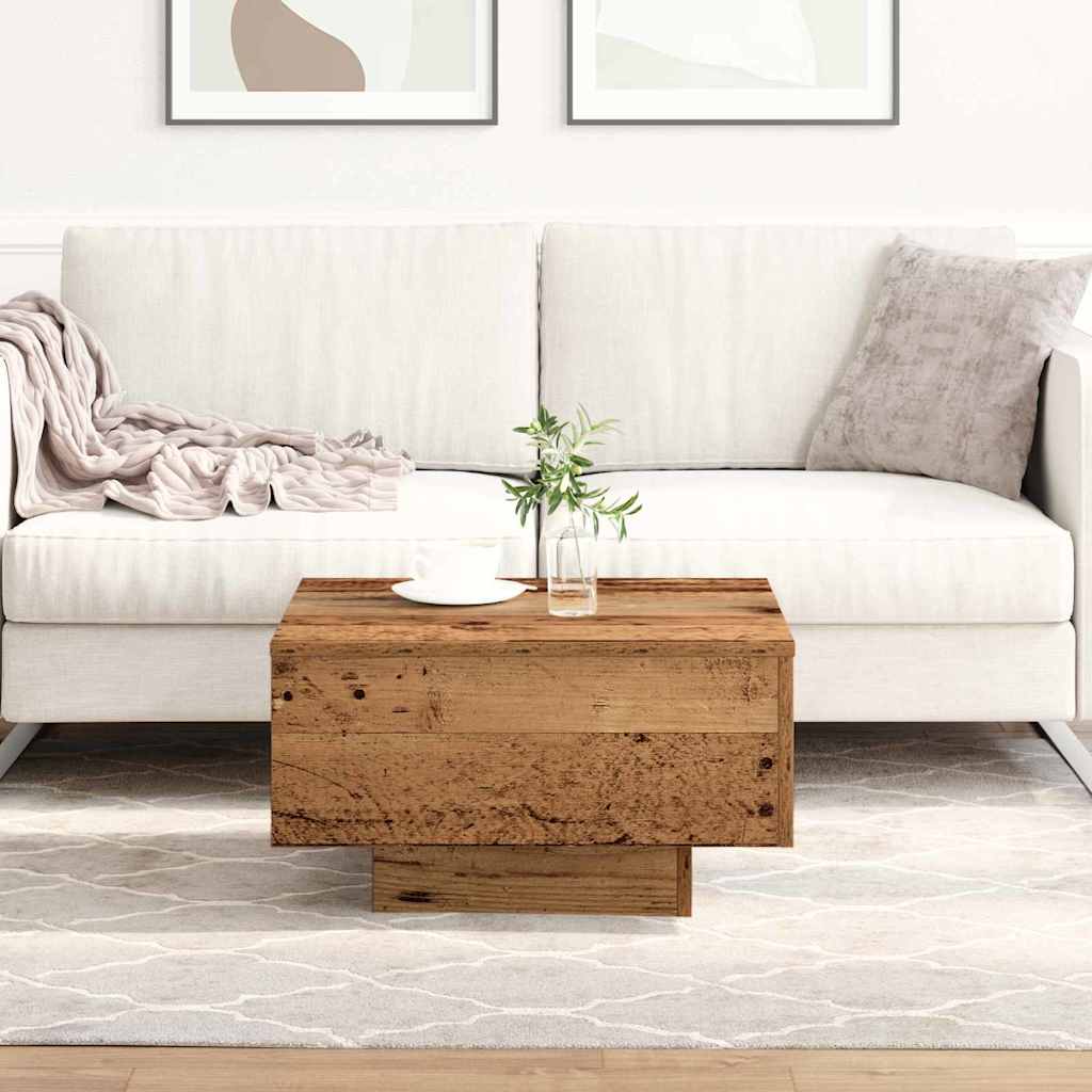 Salontafel Oud Hout 55 x 55 x 31 cm is nu te koop bij PeponiXL, paradijselijk wonen!