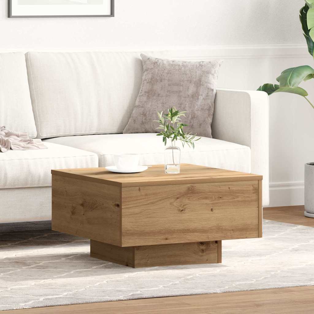 Salontafel Artisan Eiken 55 x 55 x 31 cm is nu te koop bij PeponiXL, paradijselijk wonen!