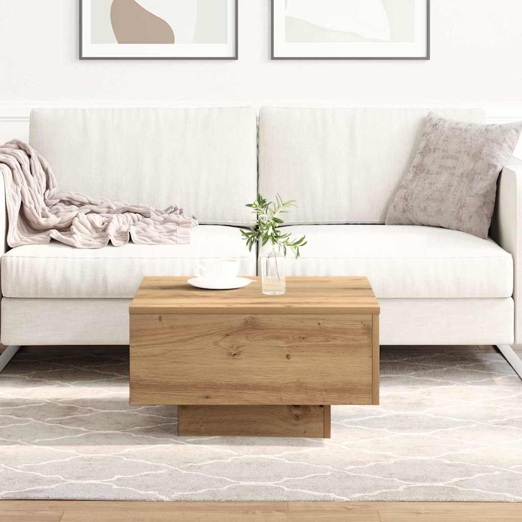 Salontafel Artisan Eiken 55 x 55 x 31 cm is nu te koop bij PeponiXL, paradijselijk wonen!