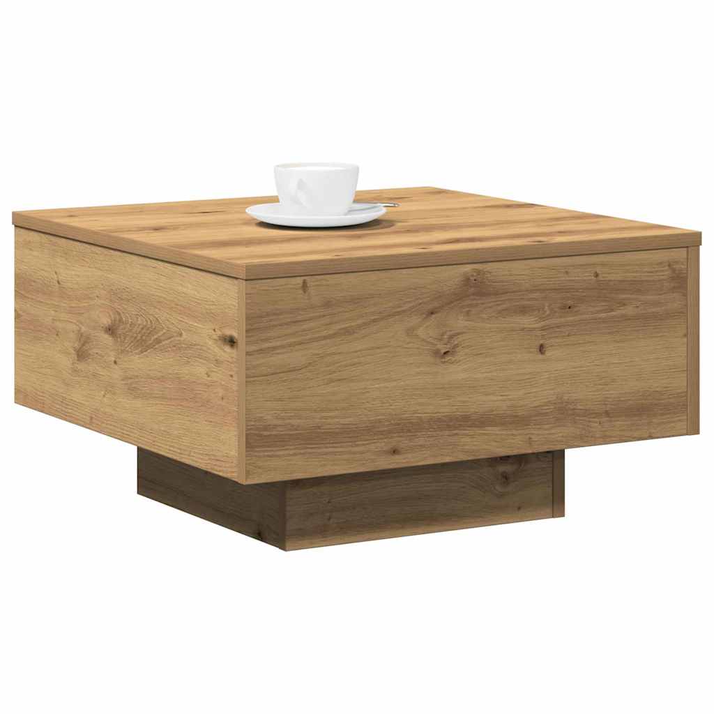Salontafel Artisan Eiken 55 x 55 x 31 cm is nu te koop bij PeponiXL, paradijselijk wonen!