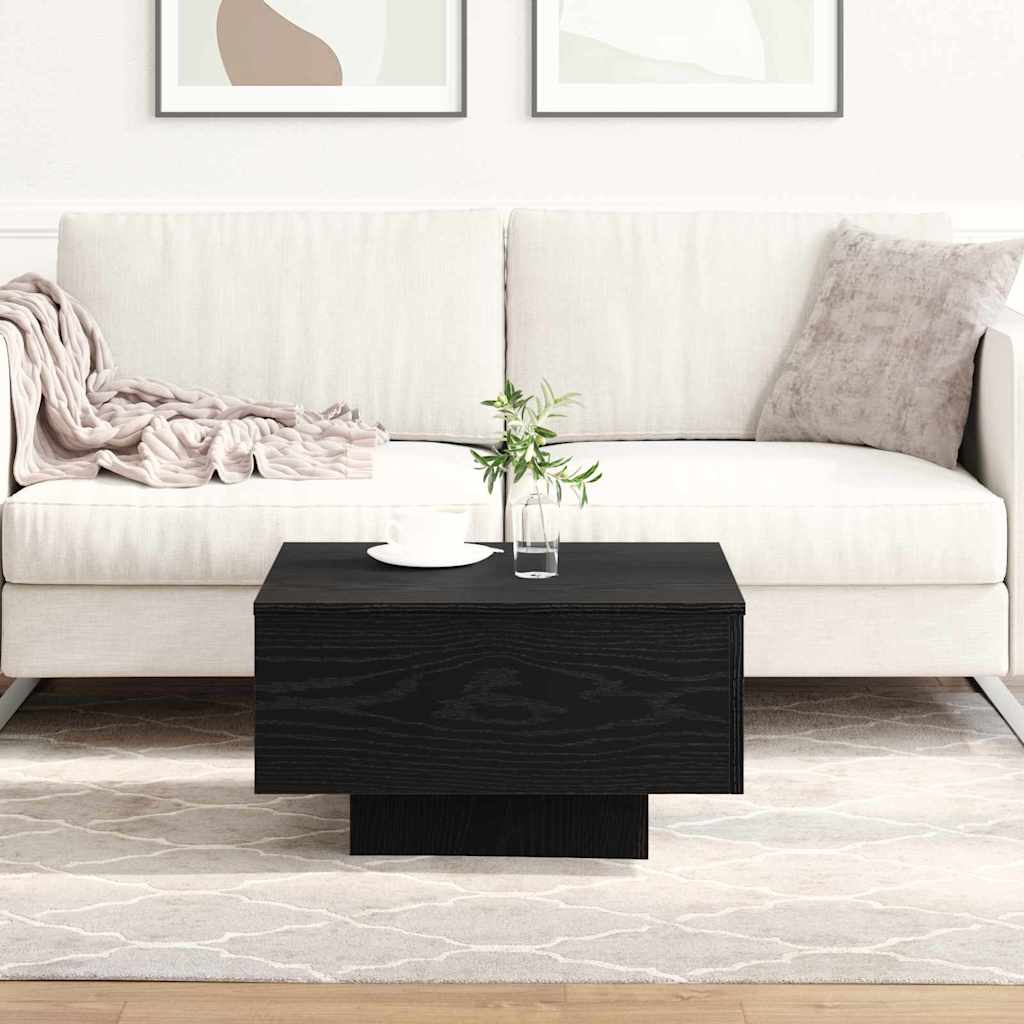 Salontafel Zwart Eiken 55 x 55 x 31 cm is nu te koop bij PeponiXL, paradijselijk wonen!
