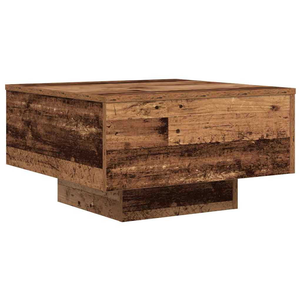 Salontafel Oudhout 55 x 55 x 31 cm Bewerkt hout is nu te koop bij PeponiXL, paradijselijk wonen!