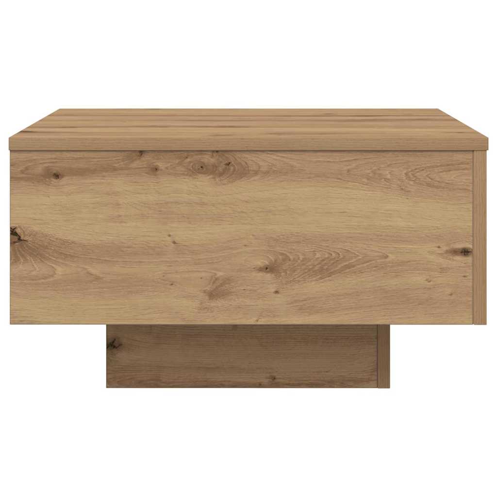 Salontafel Artisan Eiken 55 x 55 x 31 cm Bewerkt hout is nu te koop bij PeponiXL, paradijselijk wonen!