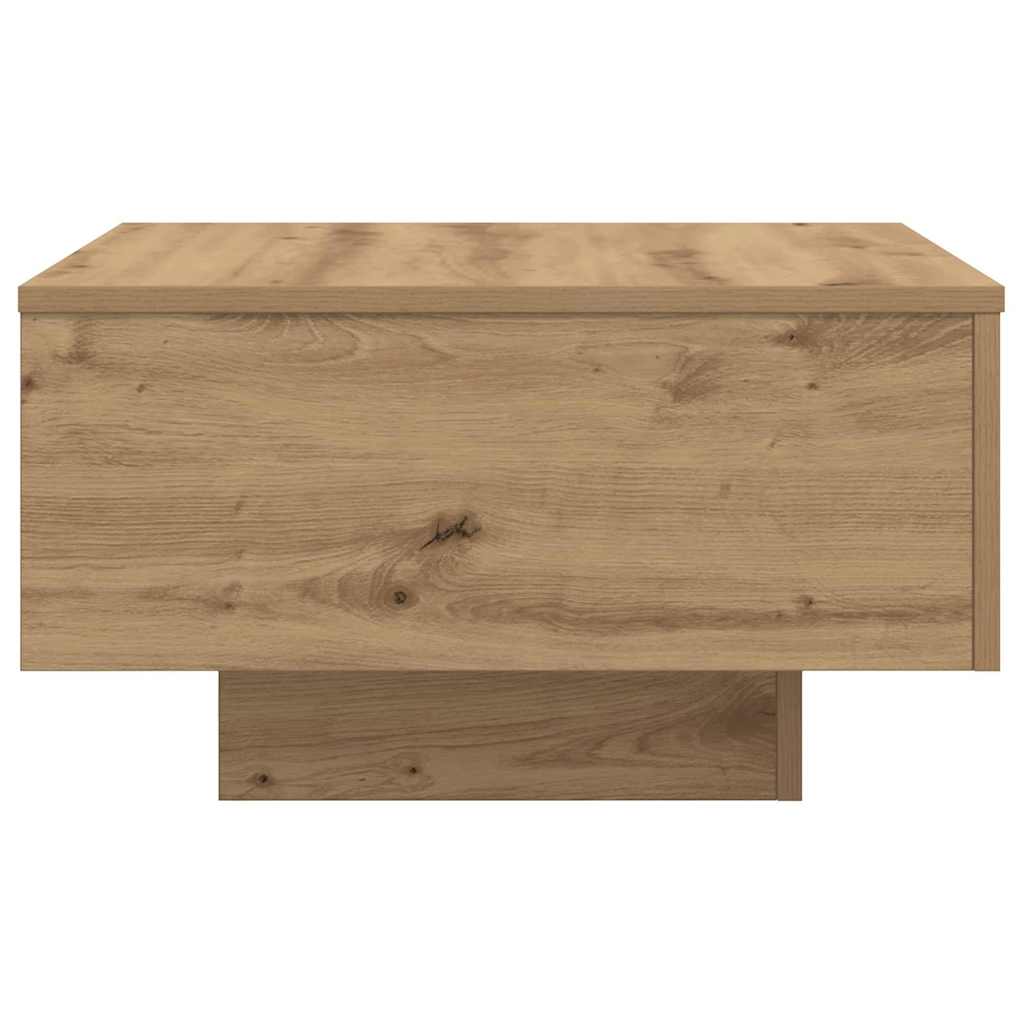 Salontafel Artisan Eiken 55 x 55 x 31 cm Bewerkt hout is nu te koop bij PeponiXL, paradijselijk wonen!