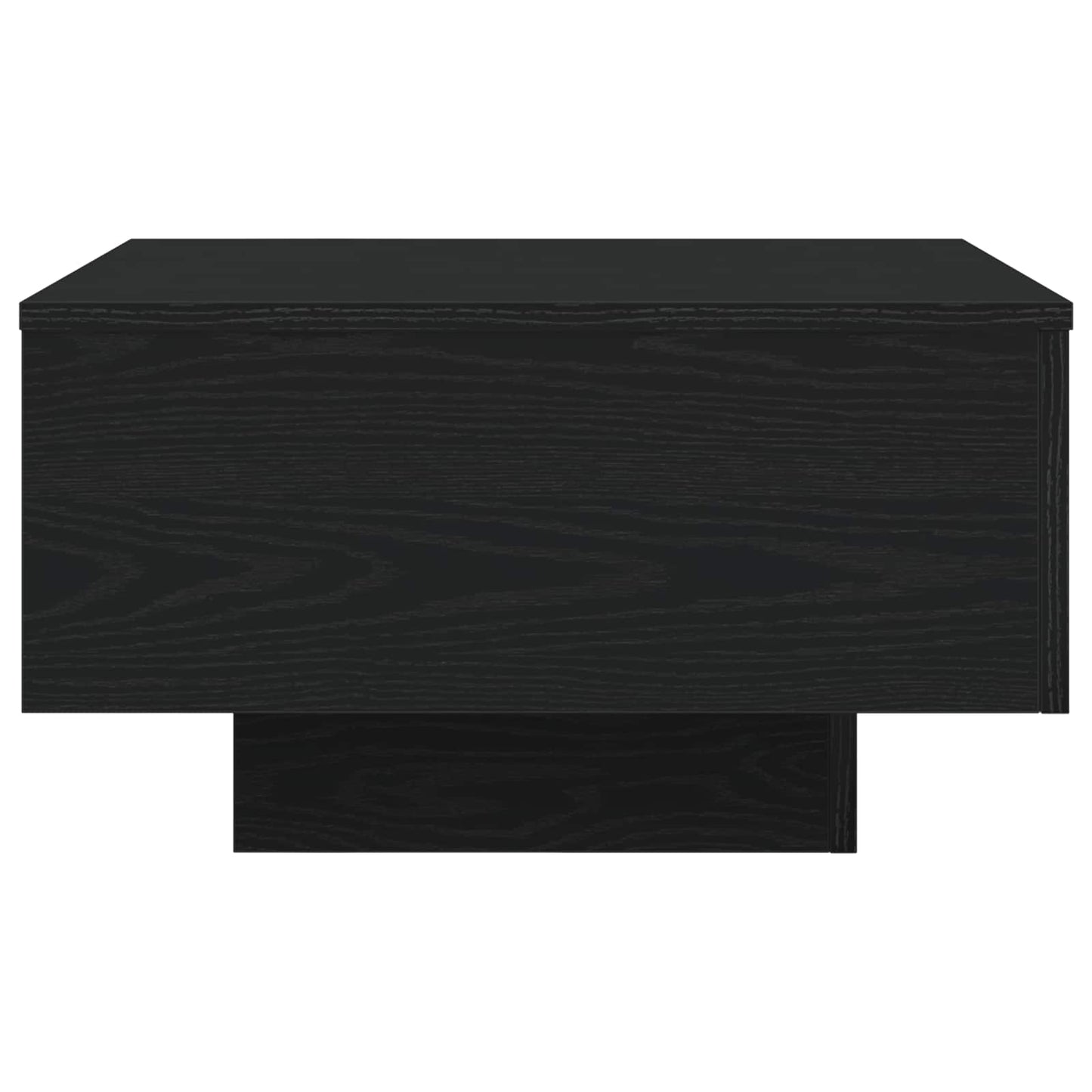 Salontafel Zwart Eiken 55 x 55 x 31 cm Bewerkt hout is nu te koop bij PeponiXL, paradijselijk wonen!