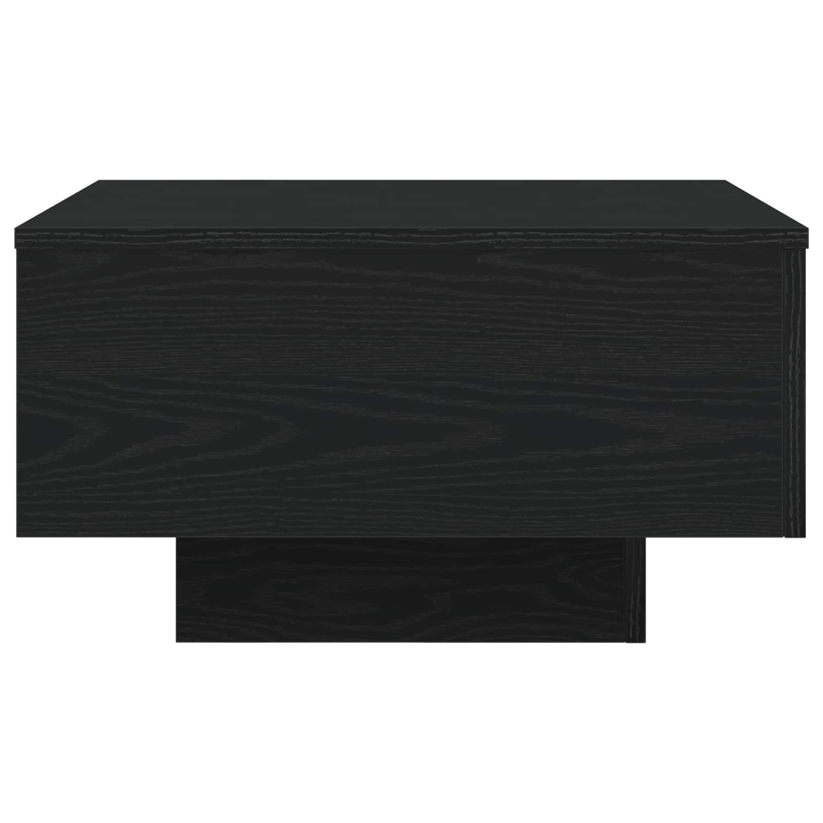 Salontafel Zwart Eiken 55 x 55 x 31 cm Bewerkt hout is nu te koop bij PeponiXL, paradijselijk wonen!