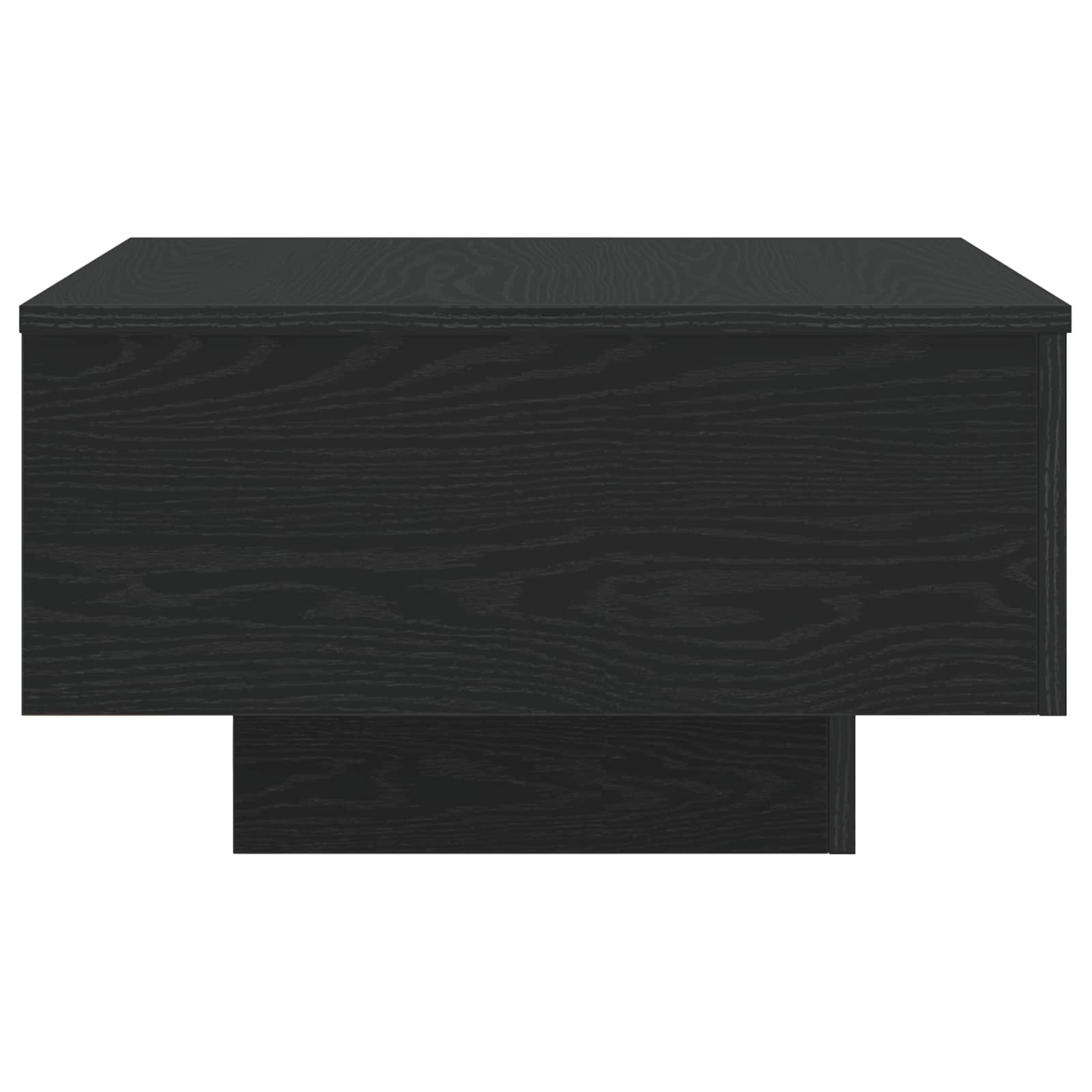 Salontafel Zwart Eiken 55 x 55 x 31 cm Bewerkt hout is nu te koop bij PeponiXL, paradijselijk wonen!
