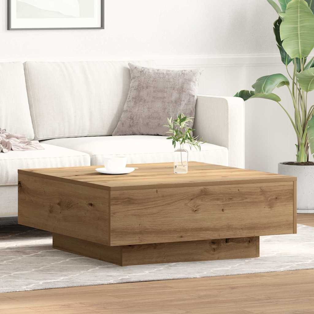 Salontafel Artisan Eiken 80 x 80 x 31 cm is nu te koop bij PeponiXL, paradijselijk wonen!