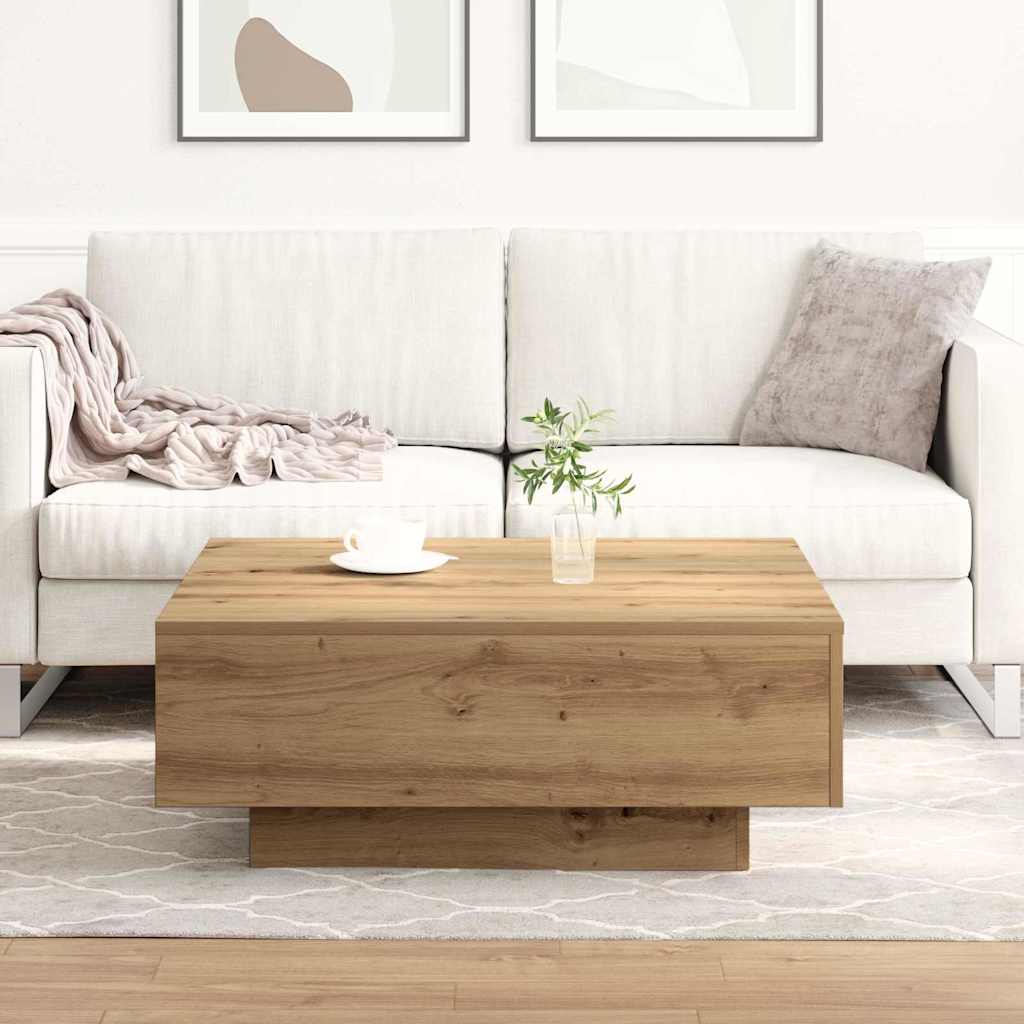 Salontafel Artisan Eiken 80 x 80 x 31 cm is nu te koop bij PeponiXL, paradijselijk wonen!