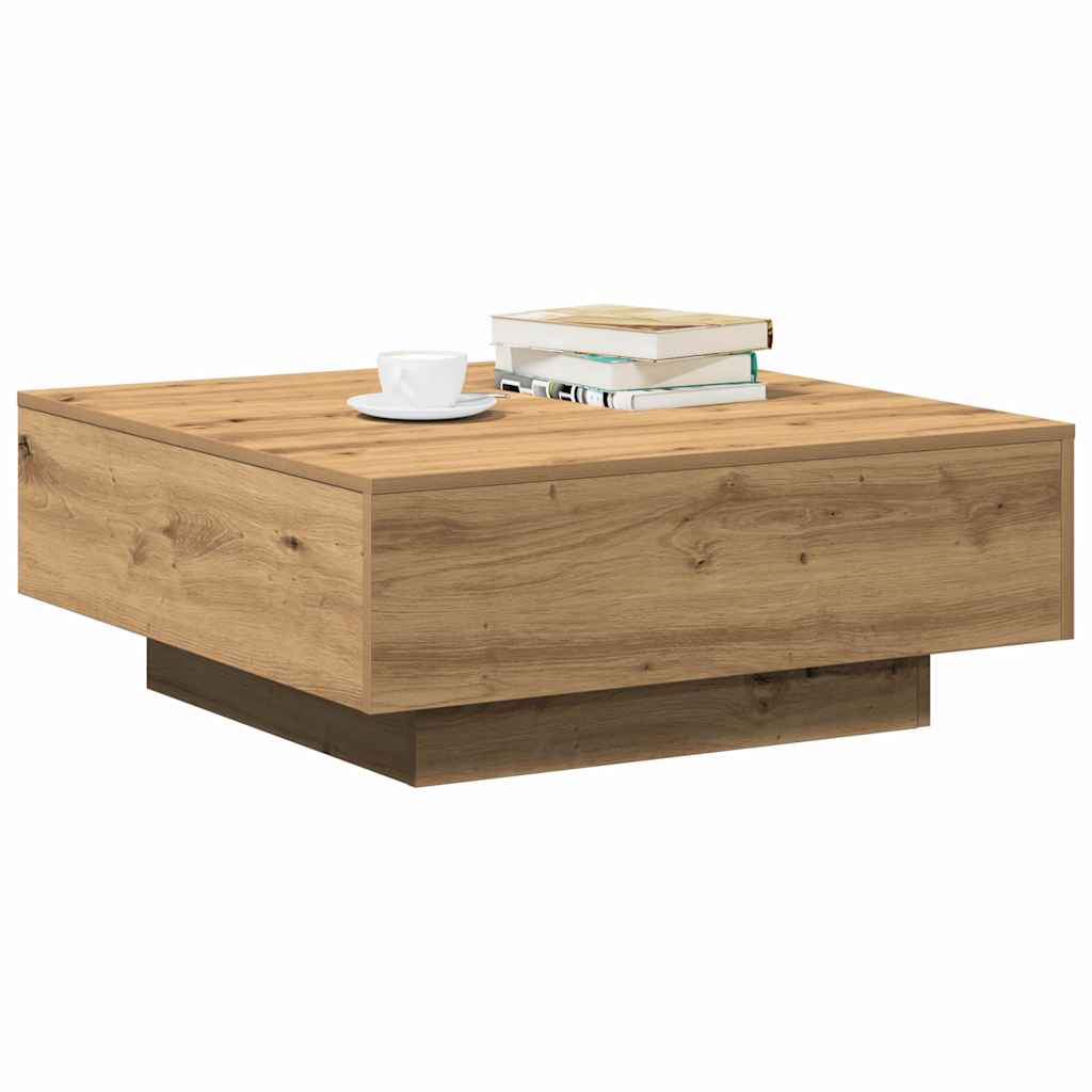 Salontafel Artisan Eiken 80 x 80 x 31 cm is nu te koop bij PeponiXL, paradijselijk wonen!