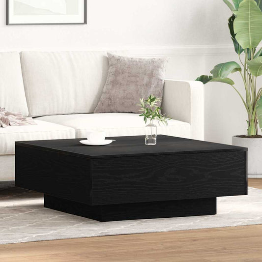 Salontafel Zwart Eiken 80 x 80 x 31 cm is nu te koop bij PeponiXL, paradijselijk wonen!