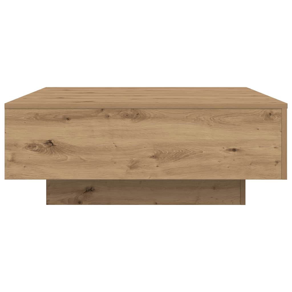 Salontafel Artisan Eiken 80 x 80 x 31 cm Bewerkt hout is nu te koop bij PeponiXL, paradijselijk wonen!