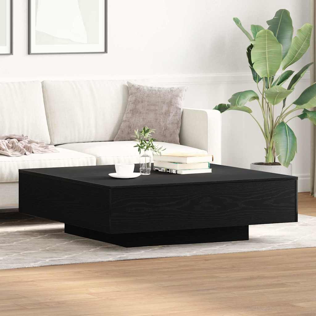 Salontafel Zwart Eiken 100 x 100 x 31 cm is nu te koop bij PeponiXL, paradijselijk wonen!