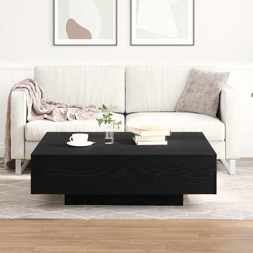 Salontafel Zwart Eiken 100 x 100 x 31 cm is nu te koop bij PeponiXL, paradijselijk wonen!