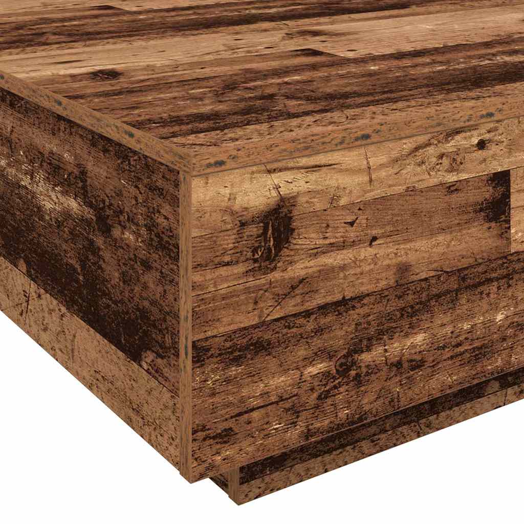 Salontafel Oudhout 100 x 100 x 31 cm Bewerkt hout is nu te koop bij PeponiXL, paradijselijk wonen!