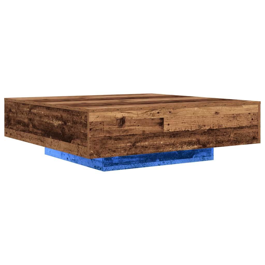 Salontafel Oudhout 100 x 100 x 31 cm Bewerkt hout is nu te koop bij PeponiXL, paradijselijk wonen!