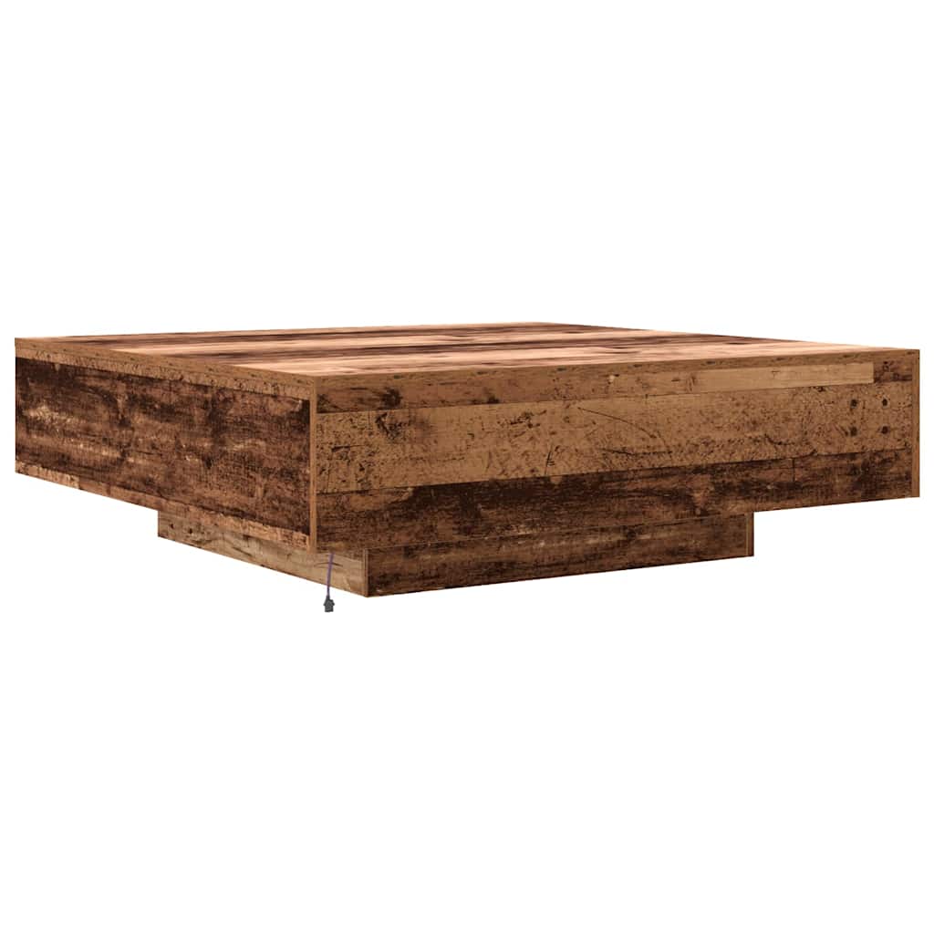 Salontafel Oudhout 100 x 100 x 31 cm Bewerkt hout is nu te koop bij PeponiXL, paradijselijk wonen!