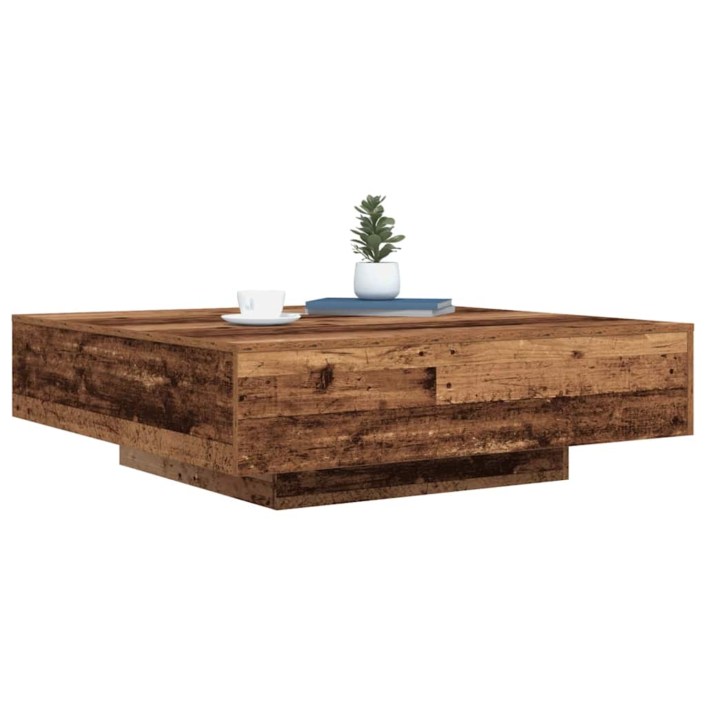 Salontafel Oudhout 100 x 100 x 31 cm Bewerkt hout is nu te koop bij PeponiXL, paradijselijk wonen!