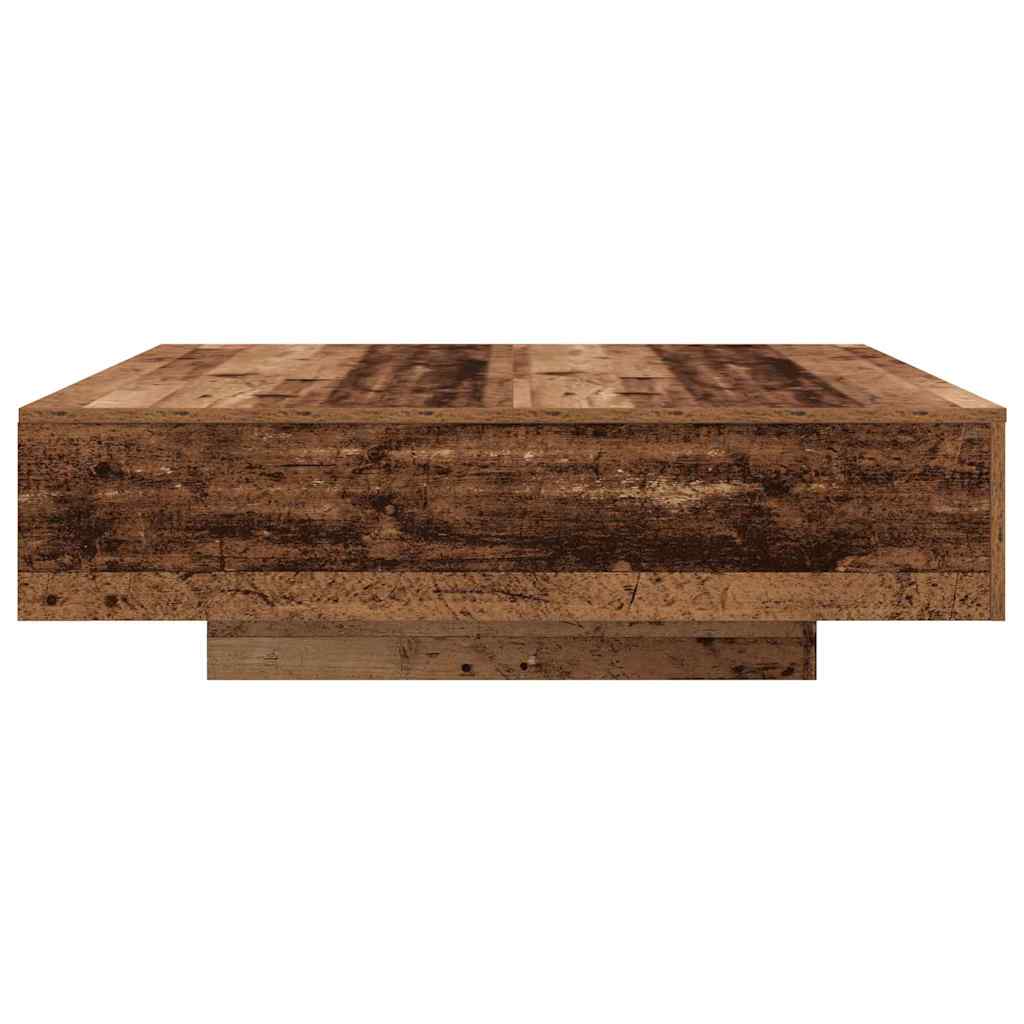 Salontafel Oudhout 100 x 100 x 31 cm Bewerkt hout is nu te koop bij PeponiXL, paradijselijk wonen!