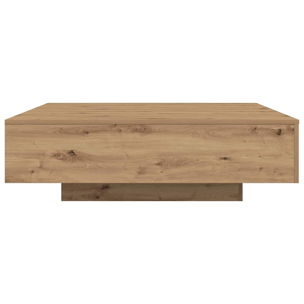 Salontafel Artisan Eiken 100 x 100 x 31 cm Bewerkt hout is nu te koop bij PeponiXL, paradijselijk wonen!