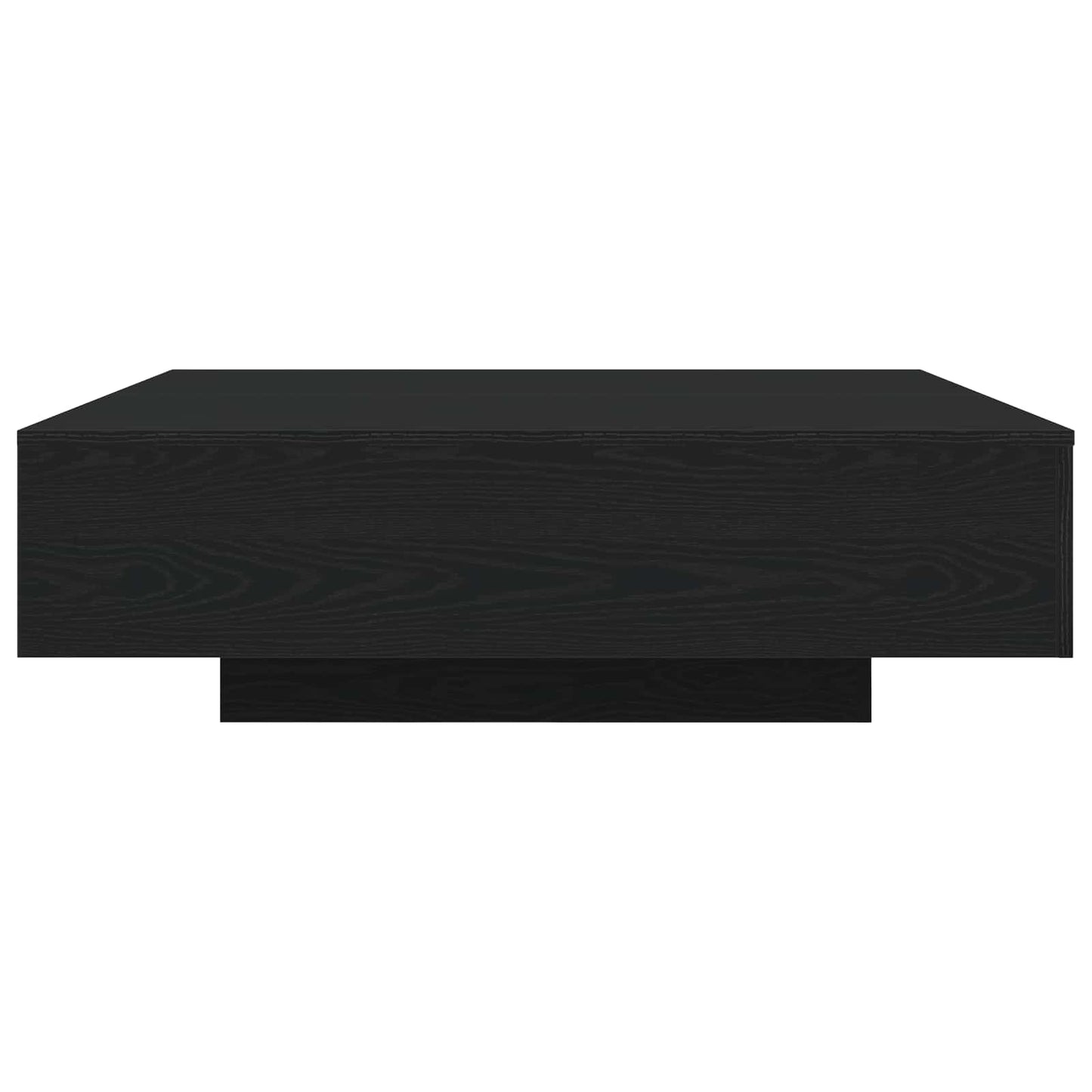 Salontafel Zwart Eiken 100 x 100 x 31 cm Bewerkt hout is nu te koop bij PeponiXL, paradijselijk wonen!