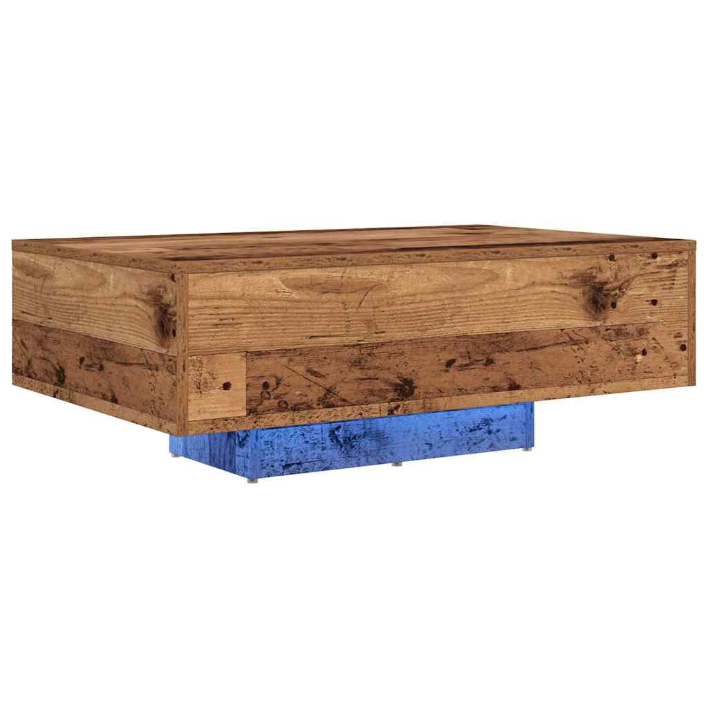 Salontafel Oudhout 85 x 55 x 31 cm Bewerkt hout is nu te koop bij PeponiXL, paradijselijk wonen!