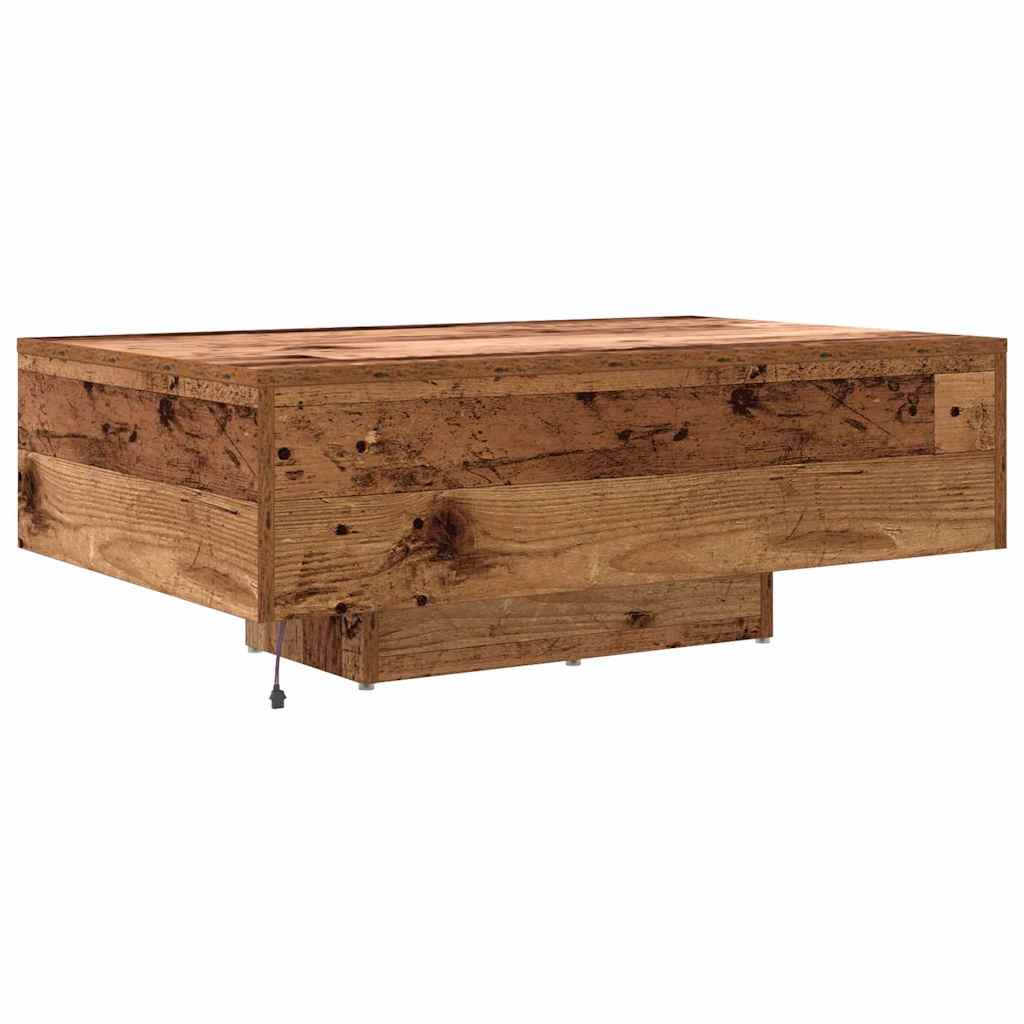 Salontafel Oudhout 85 x 55 x 31 cm Bewerkt hout is nu te koop bij PeponiXL, paradijselijk wonen!
