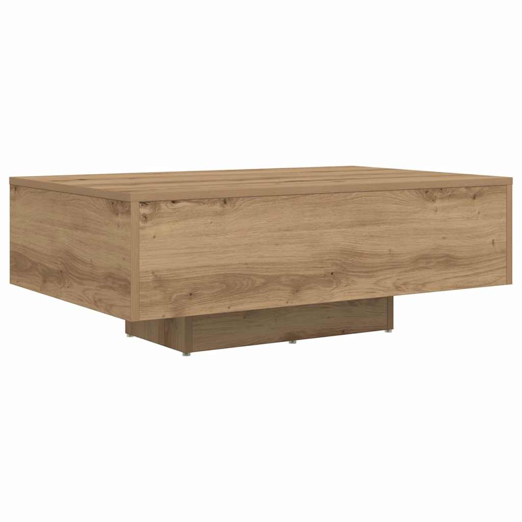 Salontafel Artisan Eiken 85 x 55 x 31 cm Bewerkt hout is nu te koop bij PeponiXL, paradijselijk wonen!