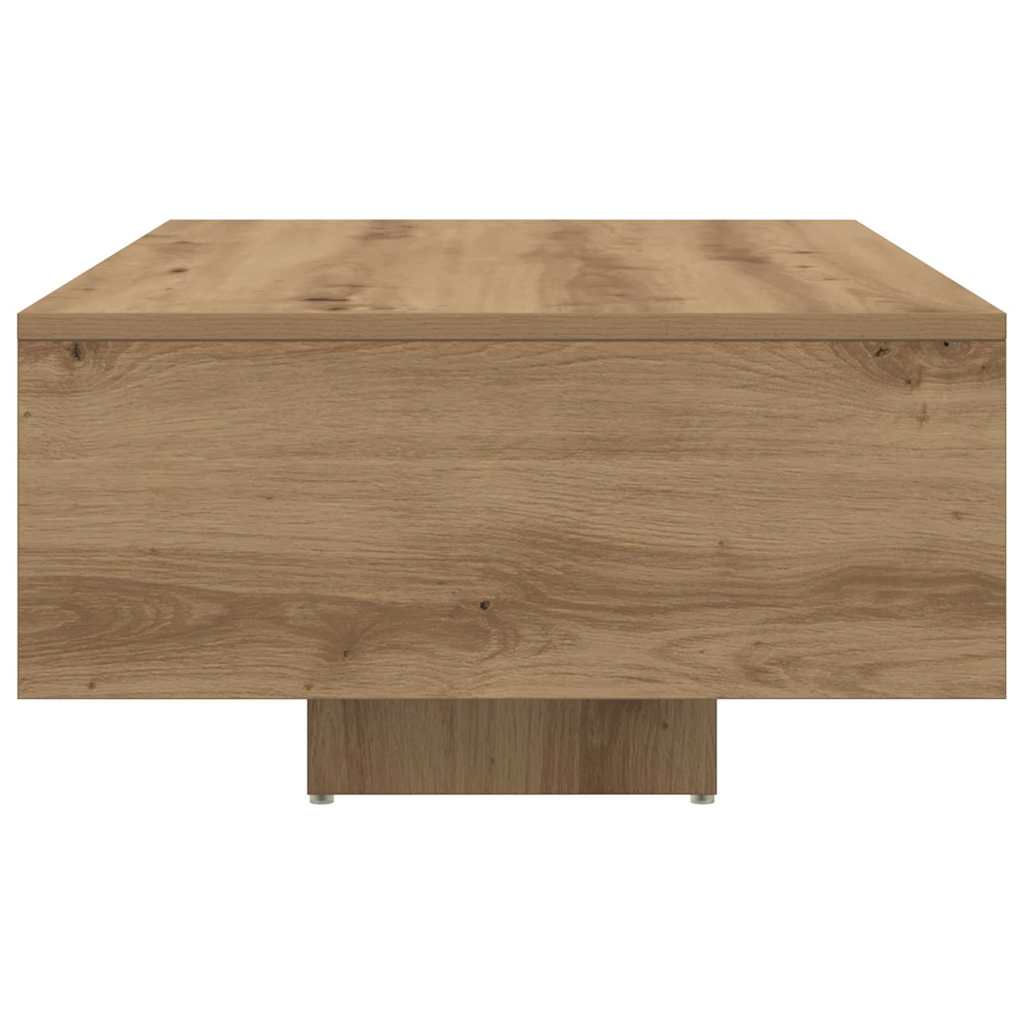 Salontafel Artisan Eiken 85 x 55 x 31 cm Bewerkt hout is nu te koop bij PeponiXL, paradijselijk wonen!