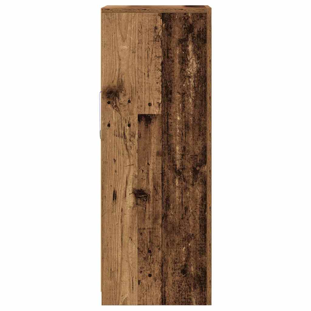 LED Sideboard Bruin 41 x 37 x 100 cm Bewerkt hout is nu te koop bij PeponiXL, paradijselijk wonen!