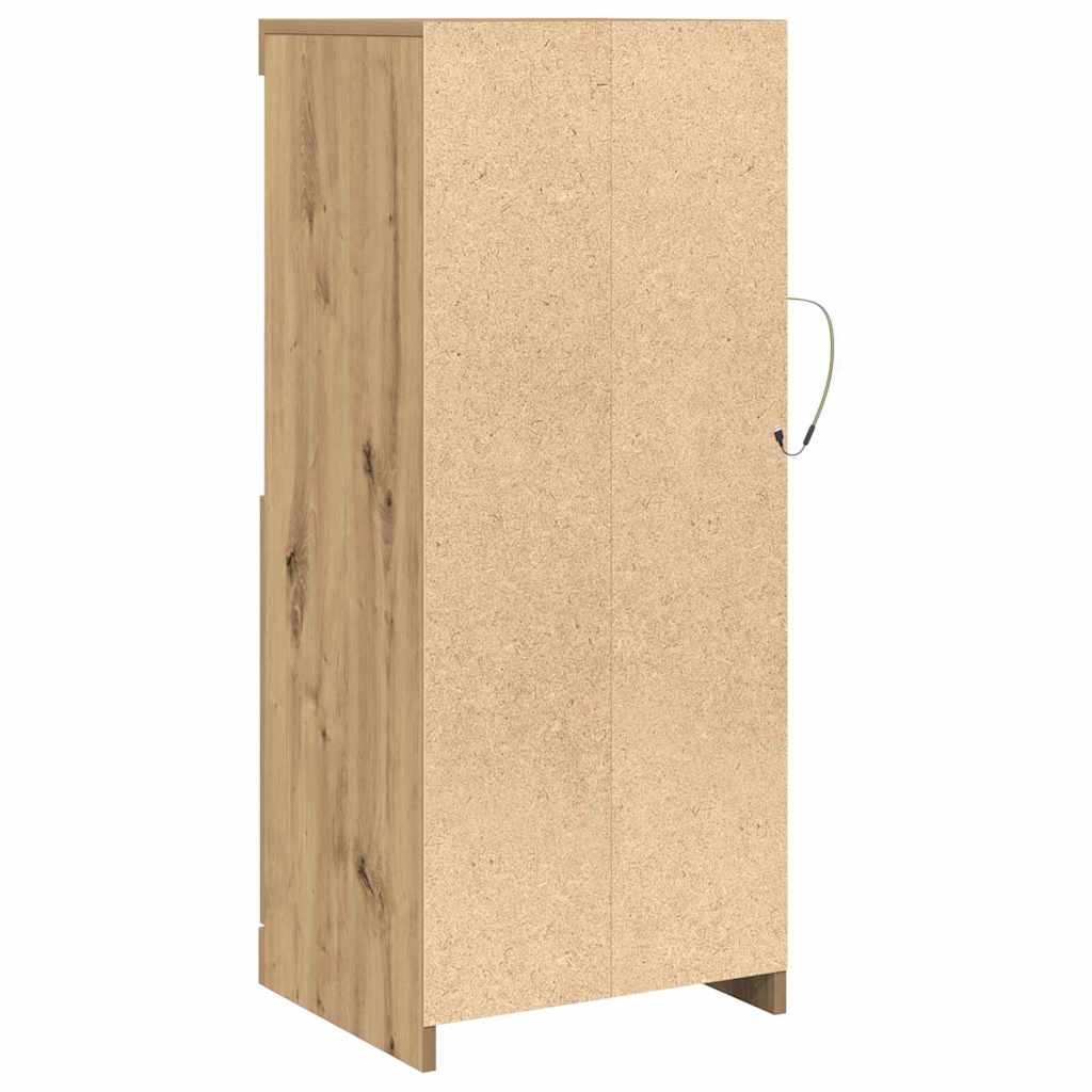 LED Sideboard Bruin 41 x 37 x 100 cm Bewerkt hout is nu te koop bij PeponiXL, paradijselijk wonen!