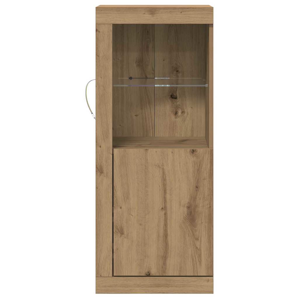 LED Sideboard Bruin 41 x 37 x 100 cm Bewerkt hout is nu te koop bij PeponiXL, paradijselijk wonen!