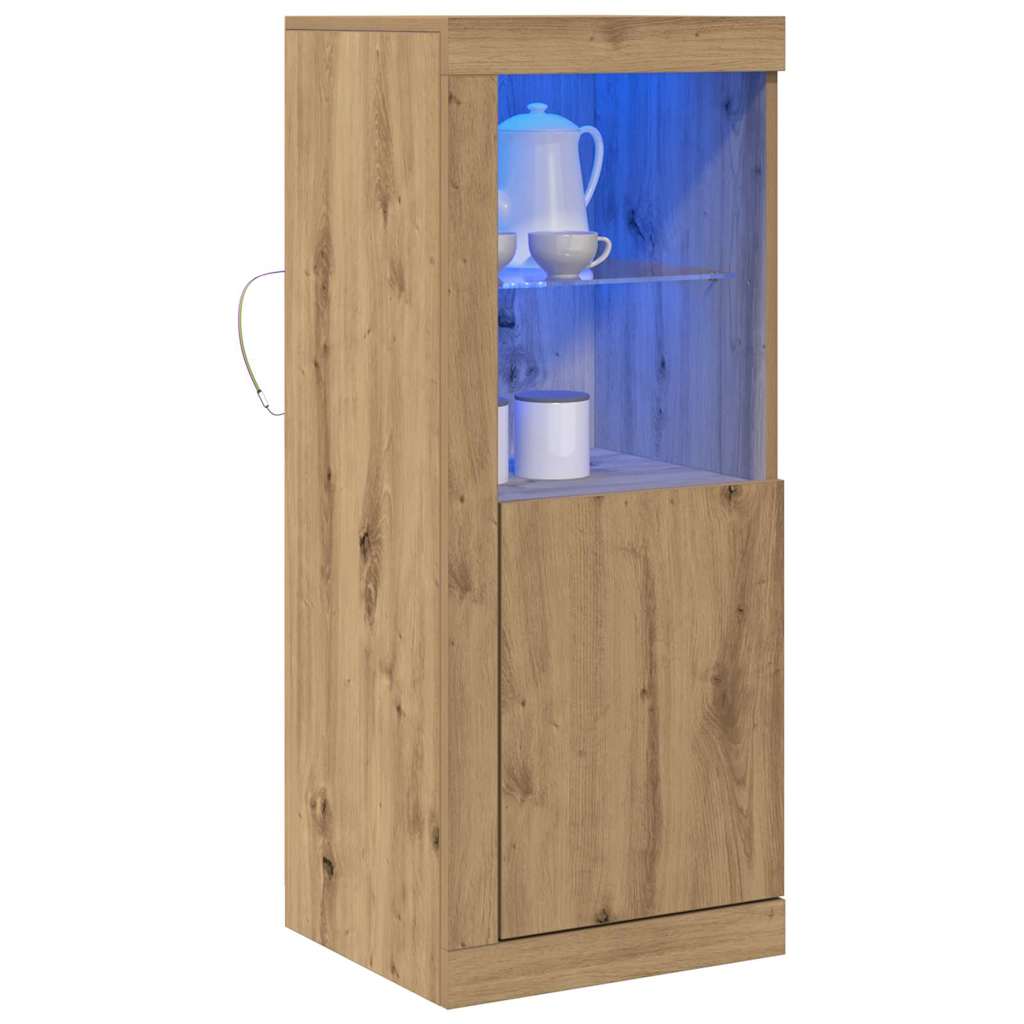 LED Sideboard Bruin 41 x 37 x 100 cm Bewerkt hout is nu te koop bij PeponiXL, paradijselijk wonen!