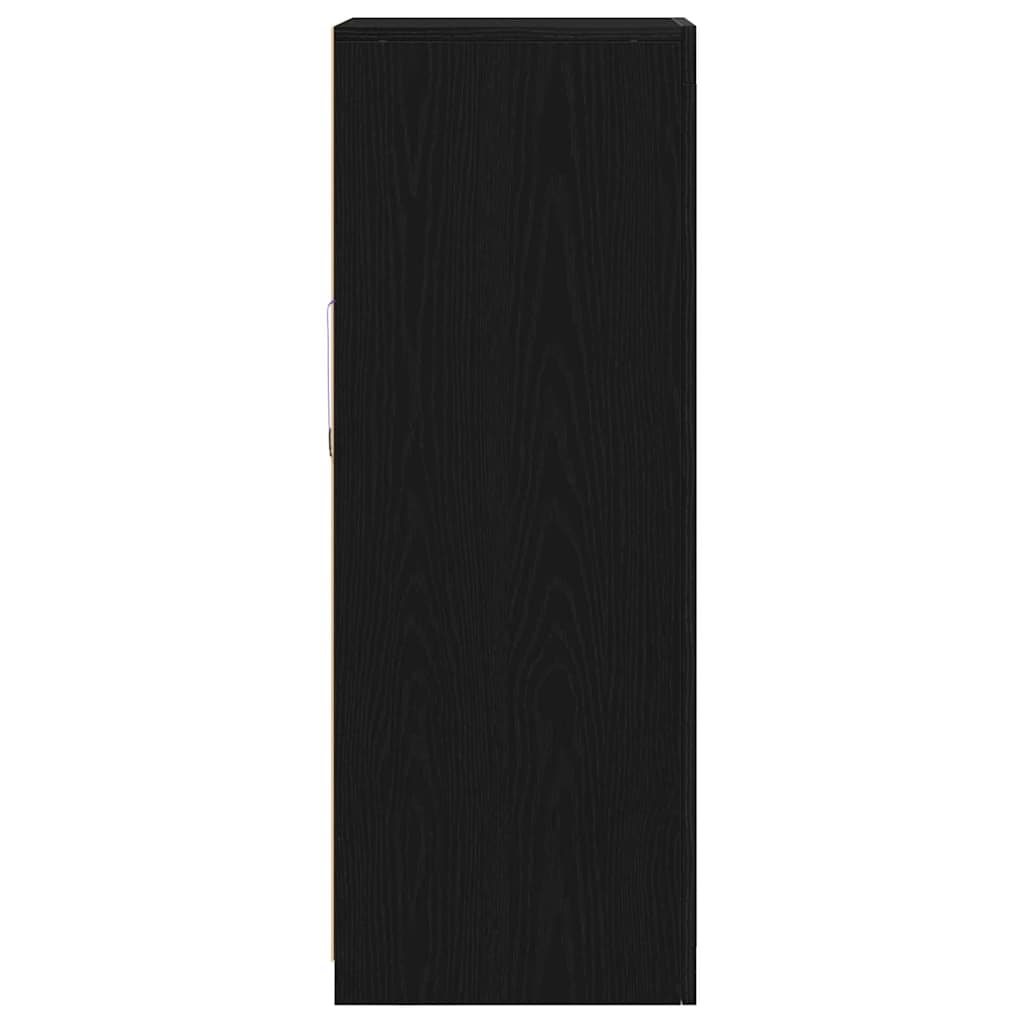 LED Sideboard Zwart 41 x 37 x 100 cm Bewerkt hout is nu te koop bij PeponiXL, paradijselijk wonen!