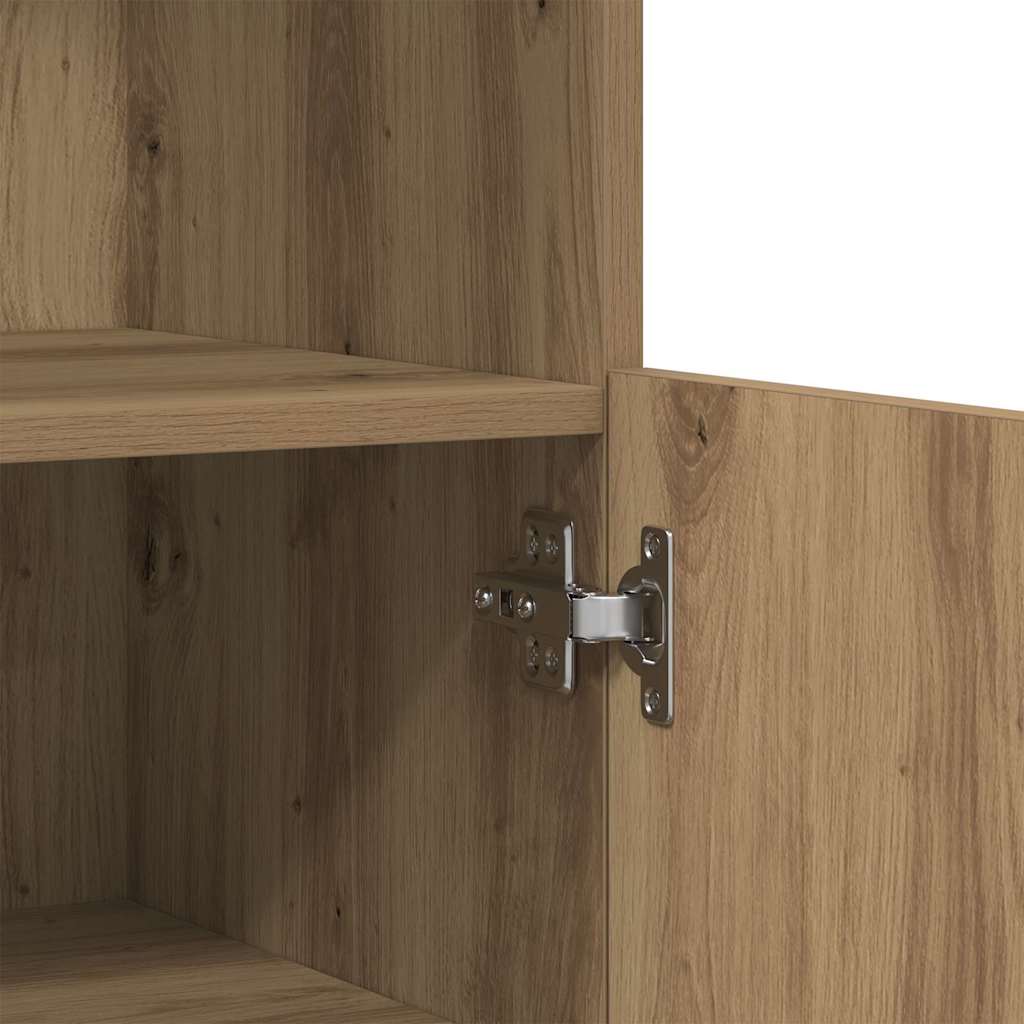 LED Sideboard Bruin 60 x 37 x 100 cm Bewerkt hout is nu te koop bij PeponiXL, paradijselijk wonen!