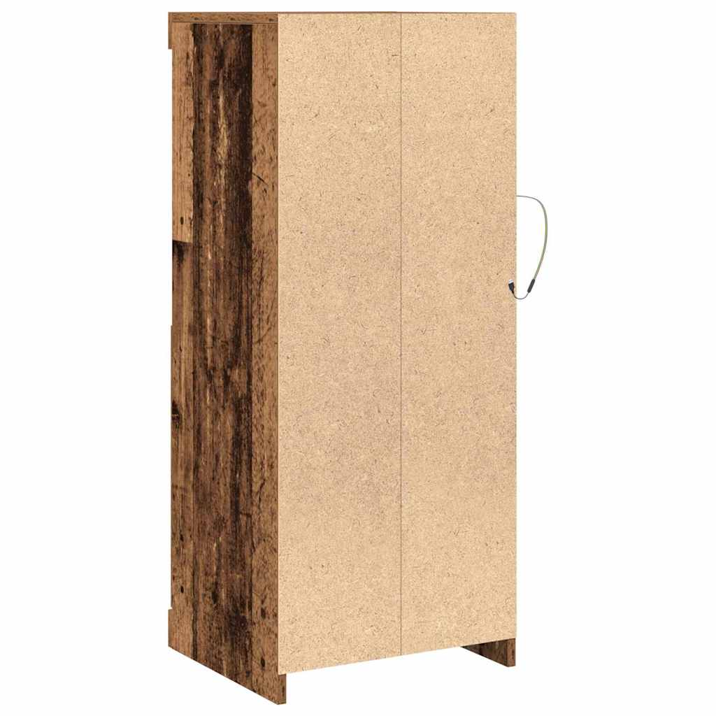 LED Sideboard Oudhout 41 x 37 x 100 cm Bewerkt hout is nu te koop bij PeponiXL, paradijselijk wonen!