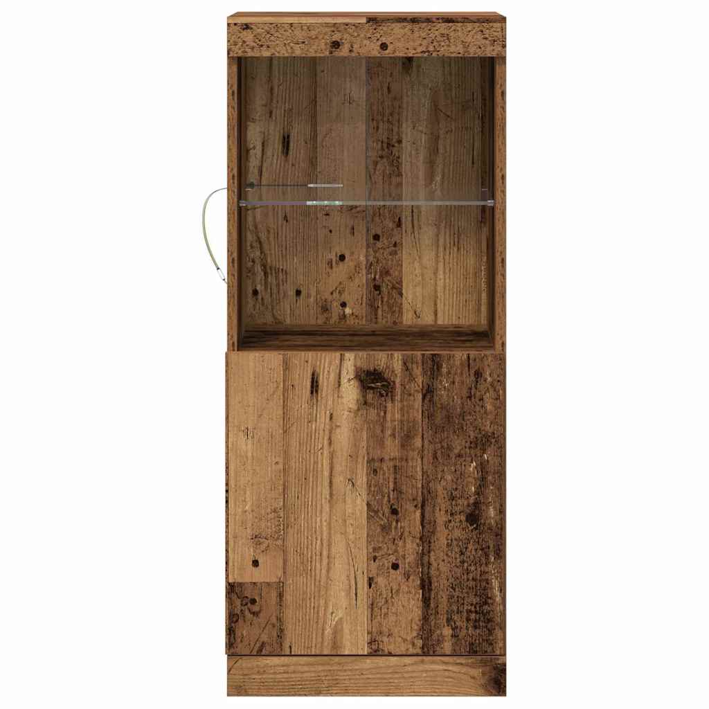 LED Sideboard Oudhout 41 x 37 x 100 cm Bewerkt hout is nu te koop bij PeponiXL, paradijselijk wonen!