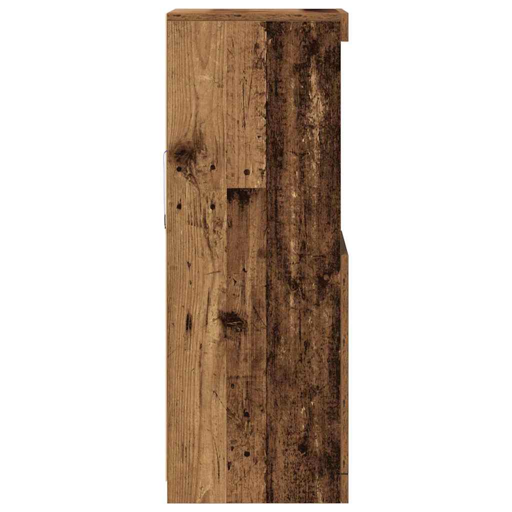 LED Sideboard Oudhout 41 x 37 x 100 cm Bewerkt hout is nu te koop bij PeponiXL, paradijselijk wonen!