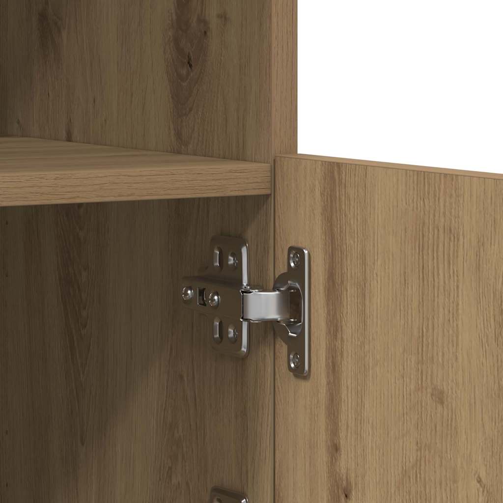 LED Sideboard Artisan Eiken 41 x 37 x 100 cm Bewerkt hout is nu te koop bij PeponiXL, paradijselijk wonen!