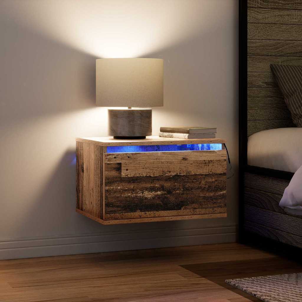 Wandkastje met lade 2 pcs Oudhout Bewerkt hout is nu te koop bij PeponiXL, paradijselijk wonen!