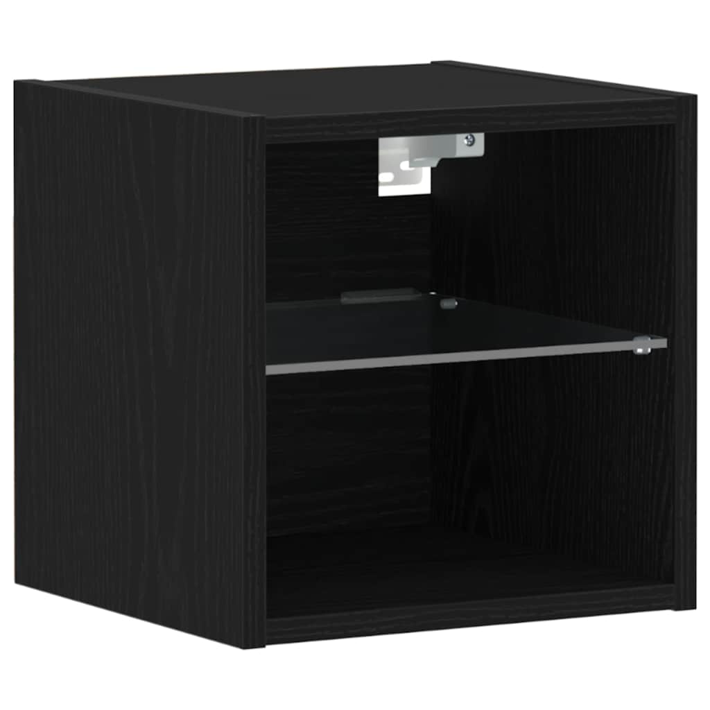 LED Wand Bedside Kast 2 pcs Zwart 30 x 28,5 x 30 cm is nu te koop bij PeponiXL, paradijselijk wonen!