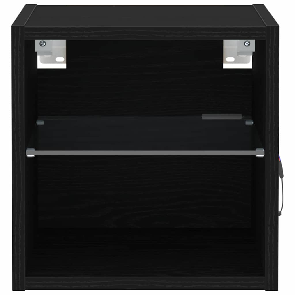 LED Wand Bedside Kast 2 pcs Zwart 30 x 28,5 x 30 cm is nu te koop bij PeponiXL, paradijselijk wonen!