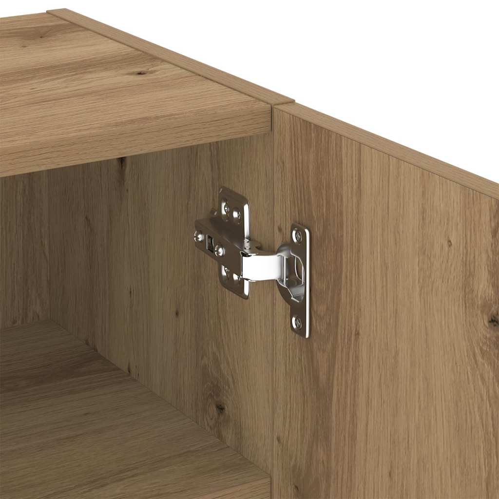 Tv-meubelset Artisan Eiken 40,5 x 30 x 102 cm Bewerkt hout is nu te koop bij PeponiXL, paradijselijk wonen!