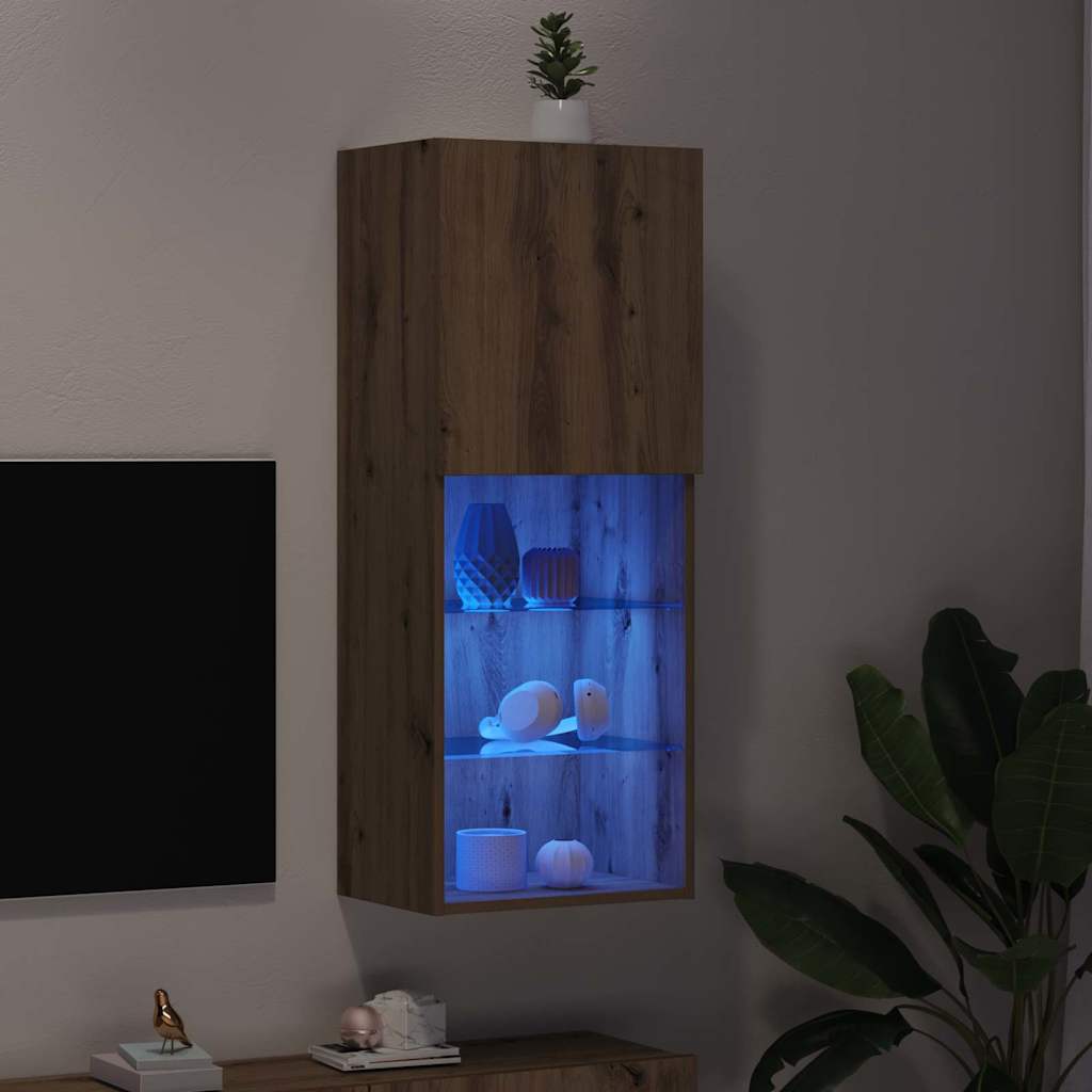 Tv-meubelset Artisan Eiken 40,5 x 30 x 102 cm Bewerkt hout is nu te koop bij PeponiXL, paradijselijk wonen!