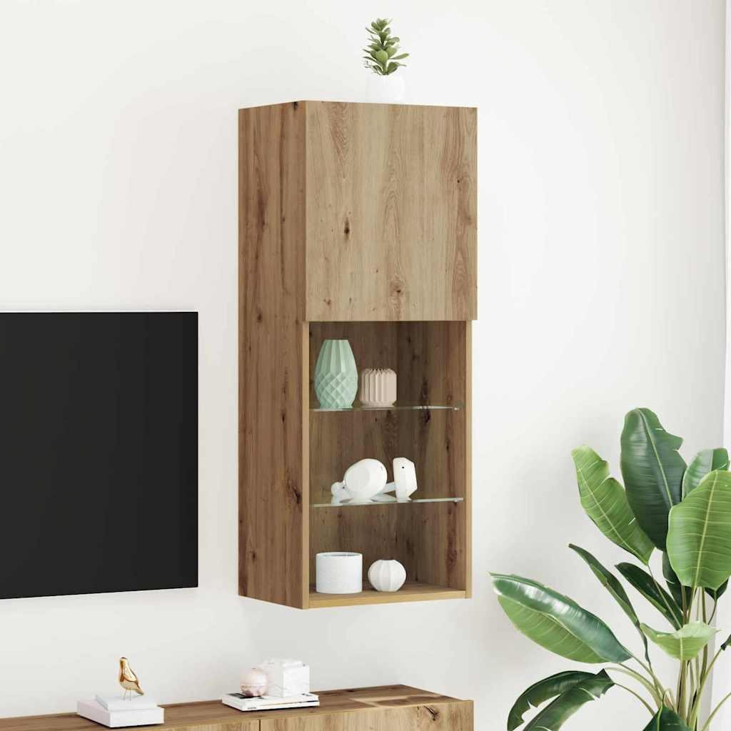 Tv-meubelset Artisan Eiken 40,5 x 30 x 102 cm Bewerkt hout is nu te koop bij PeponiXL, paradijselijk wonen!