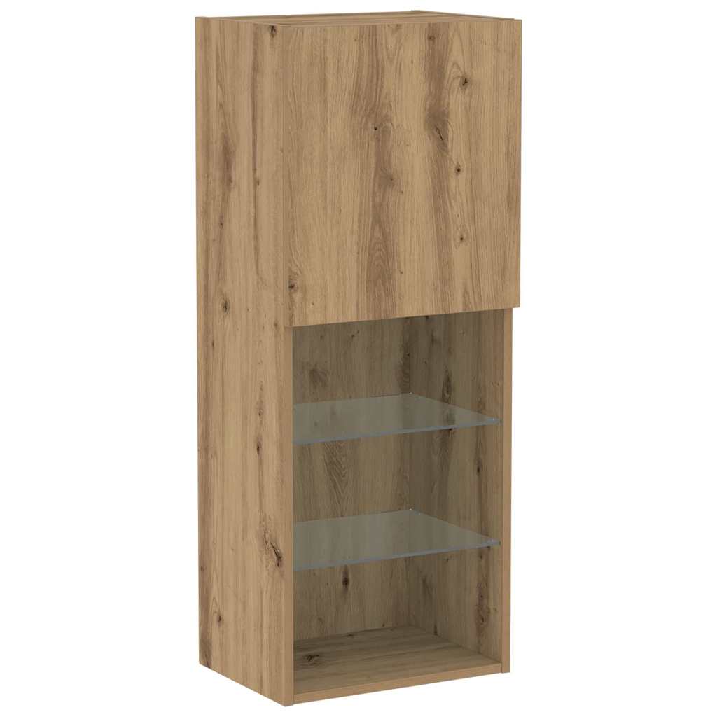 Tv-meubelset Artisan Eiken 40,5 x 30 x 102 cm Bewerkt hout is nu te koop bij PeponiXL, paradijselijk wonen!