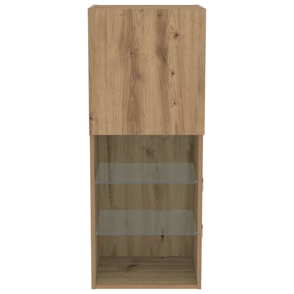 Tv-meubelset Artisan Eiken 40,5 x 30 x 102 cm Bewerkt hout is nu te koop bij PeponiXL, paradijselijk wonen!